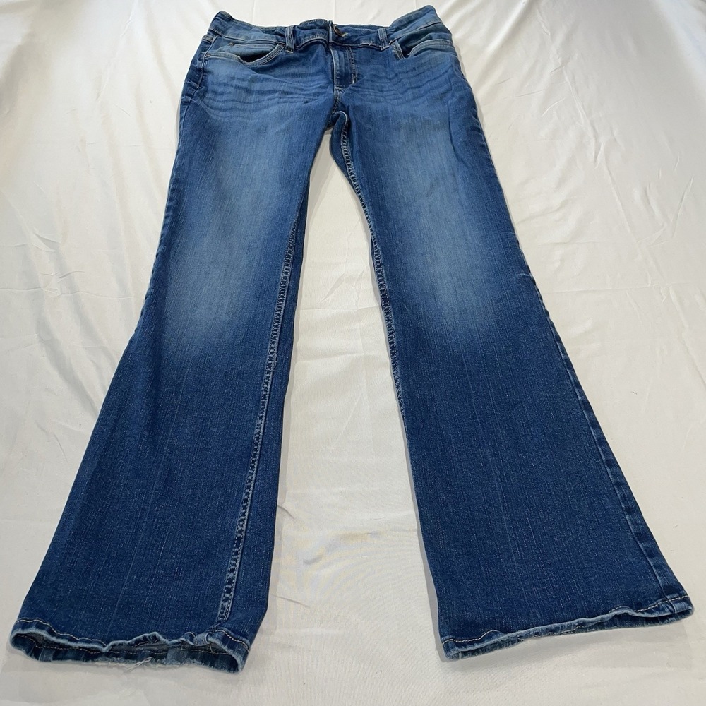 Wrangler Boot Cut Jeans Women's 13x34 Medium Wash Stretch Denim Western Style